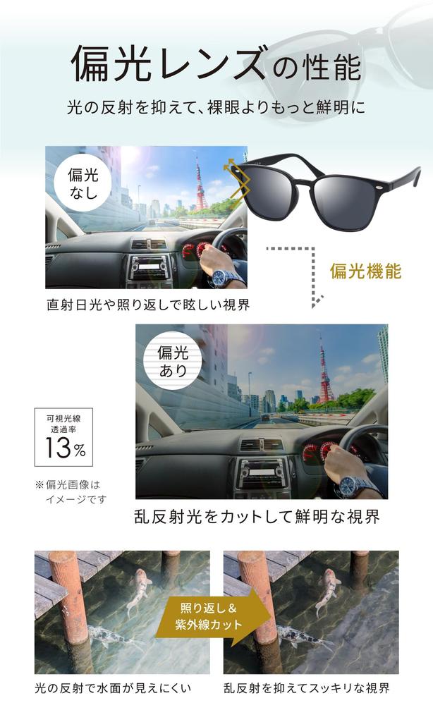 Fujita Optical Evais Polarized Boston UV400 Stylish Classic TR90 for Men and with Case Sunglasses, Protection, Anti-Reflective, Design, Driving,