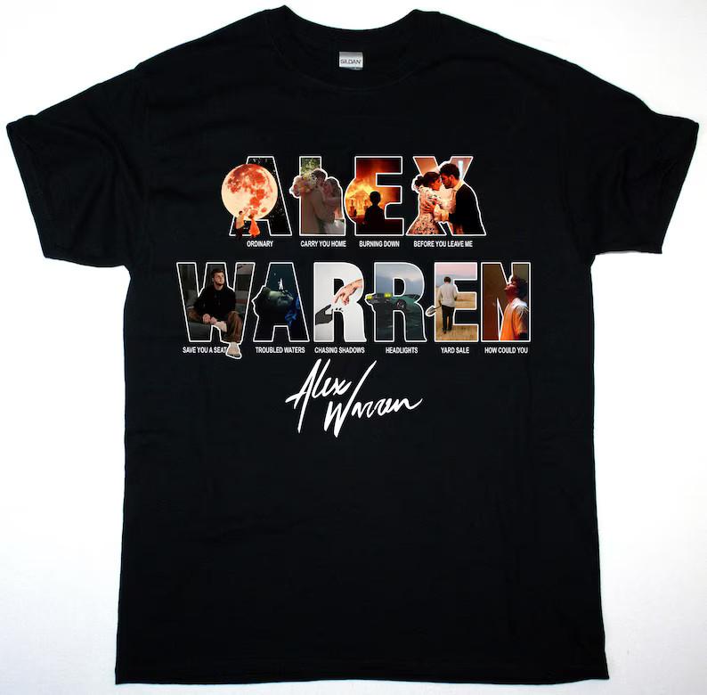 Alex Warren Moon Dance 2026 Tracklist Graphic T Shirt S-5XL XXL