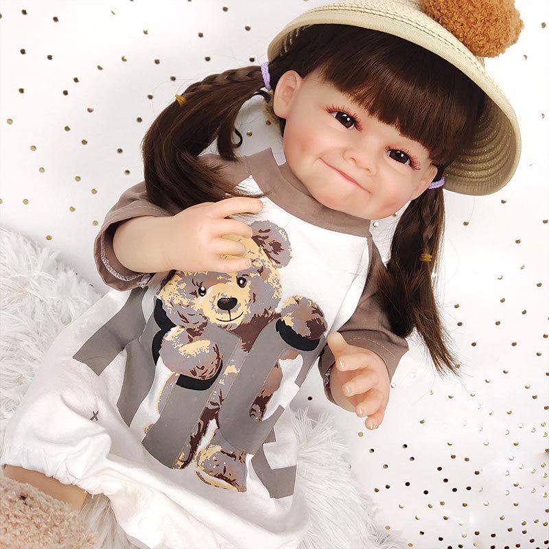 55cm Waterproof Vinyl Reborn Dimple Doll Playset