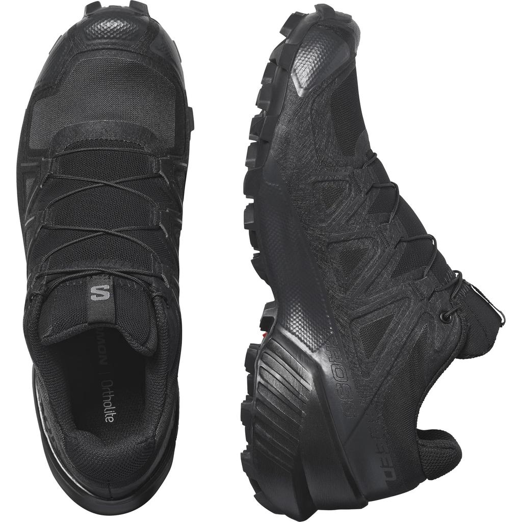 SALOMON SPEEDCROSS WOMEN Trail Running Size Cm Shoes, Black/Black/Phantom, 22.0