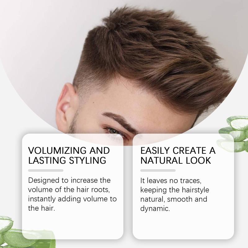 40g Herren- und Damen-Haaraufbauspuder Haarfreies Stylingpuder Ohne Waschen Natürlicher Styling-Shot, Aufbauspuder Ölkontroll-Stylingpuder