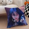 Elegant Korean Beautiful Singer KKarina Cushion Cover Throw Pillow Cover Hidden Button Durable Polyester Chair Cushion