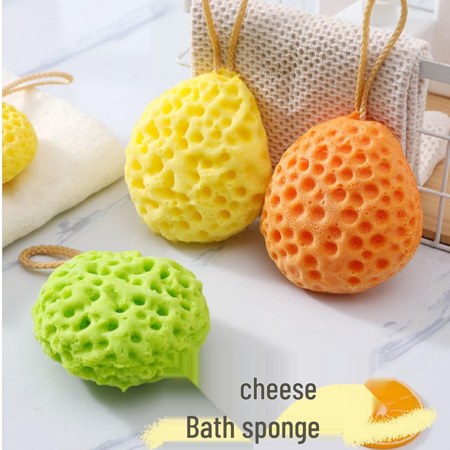 

Супермягкая отшелушивающая губка для ванны «Соты» для детей и женщин Sakura Pink