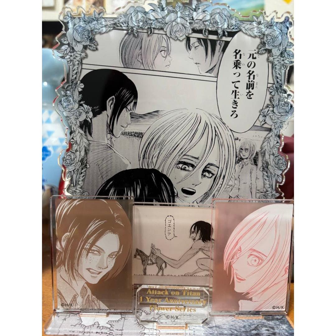 Used Attack on Titan Acrylic Stand Axta Ymir Historia Crysta