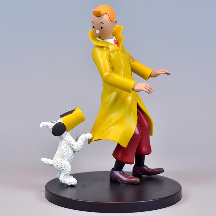 TINTIN Adventures: Detective Style Snowy Dog Figure Ornament - Free Shipping