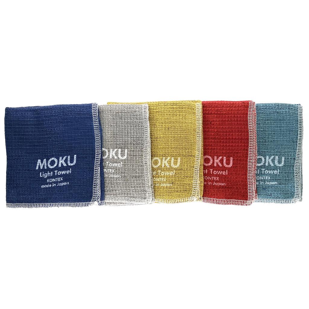Rikuri MOKU Handkerchiefs, 5-Piece Set, Nostalgic, Thin, Quick-Drying, Stylish, and Absorbent, Perfect for Gifts and Thank You Gifts (Showa Retro)