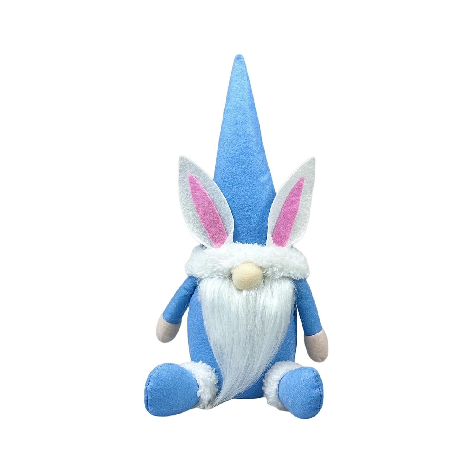 Easter Bunny Sitting Plush Doll Ornament, Gnome Faceless Doll Plush Toy.