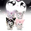 Adorable Cute Sanrio Lolita Kuromi Plush Toy Doll Soft Bag Charm Keychain