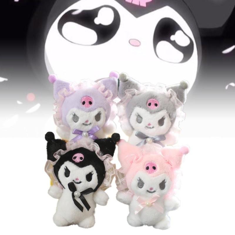 Adorable Cute Sanrio Lolita Kuromi Plush Toy Doll Soft Bag Charm Keychain