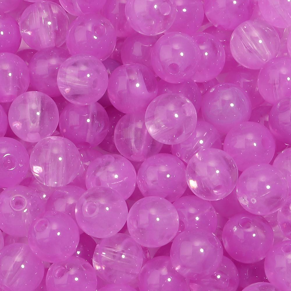 100pcs/lot 10mm Round Double Colors Acrylic Beads Loose Spacer Beads For Jewelry Making Diy Bracelet Necklace Charms Accessories