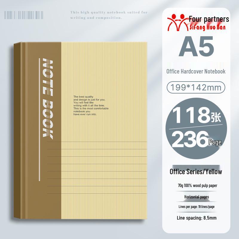 32k Hardcover Business & Student Notebook - Thick, Simple Diary Book