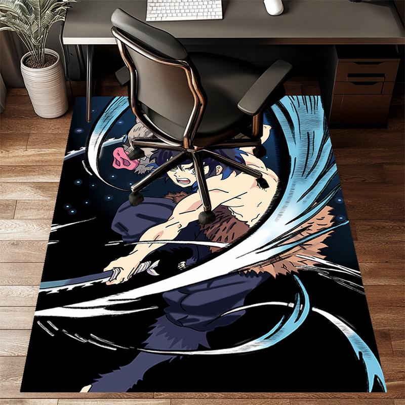 1pc Demon Slayer3 Design Printed Area Rug Carpet for Bedroom Living Room Home Decor Rugs Mat Non Slip Mat Rug for Bedside