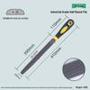 Half-Round Triangle Flat Steel File Set for Woodworking & Metal Grinding, Coarse/Medium/Fine Teeth