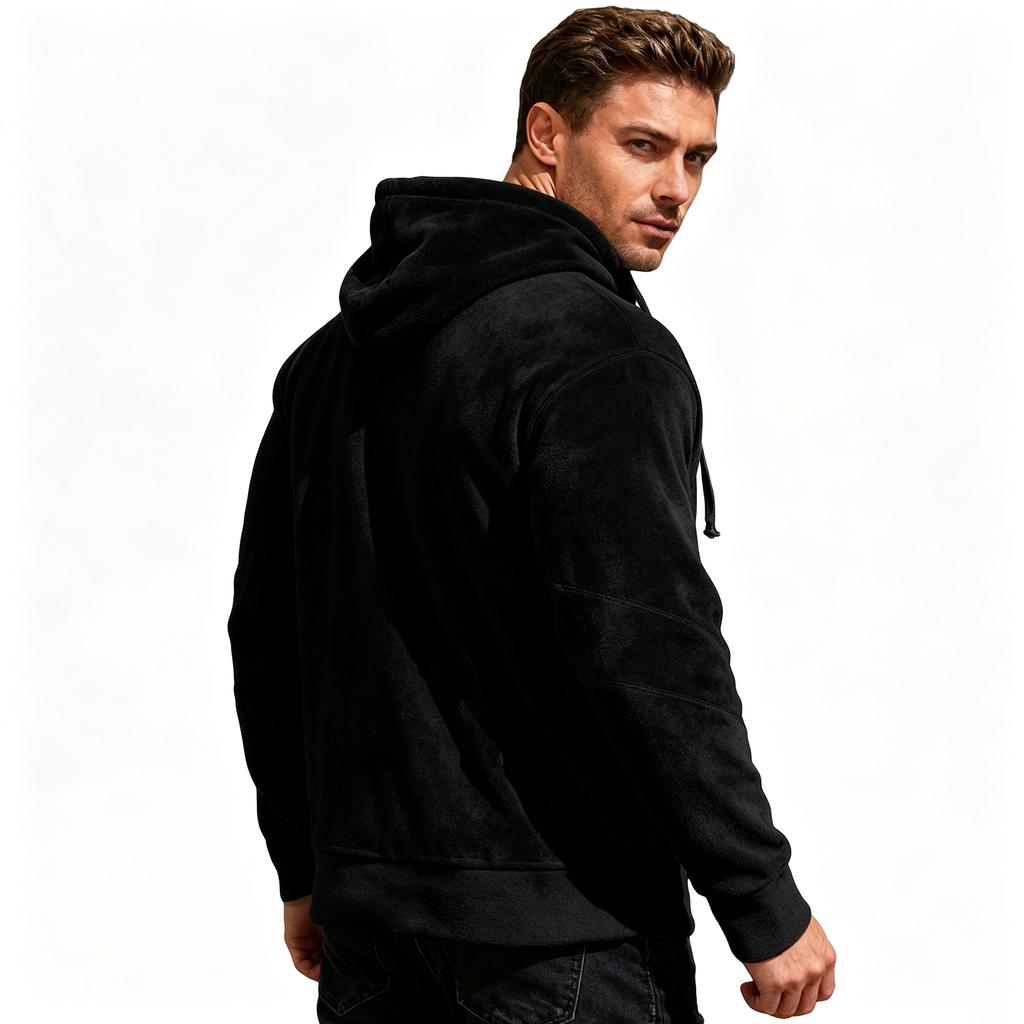 Men's Pullover Hoodie, Color, Casual Loose Fit, Warm Fall Winter Sweatshirt