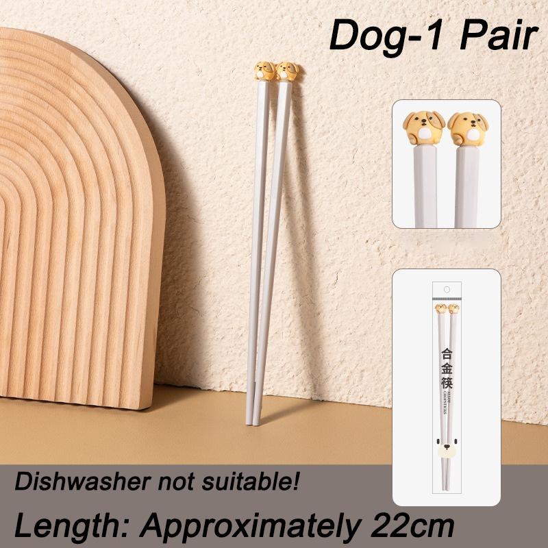 

22cm 3D Cute Cartoon Animals Chopsticks For Kids Chinese Chopstick Food Sushi Sticks Home Kitchen Tableware Dinner Kitchen Tool