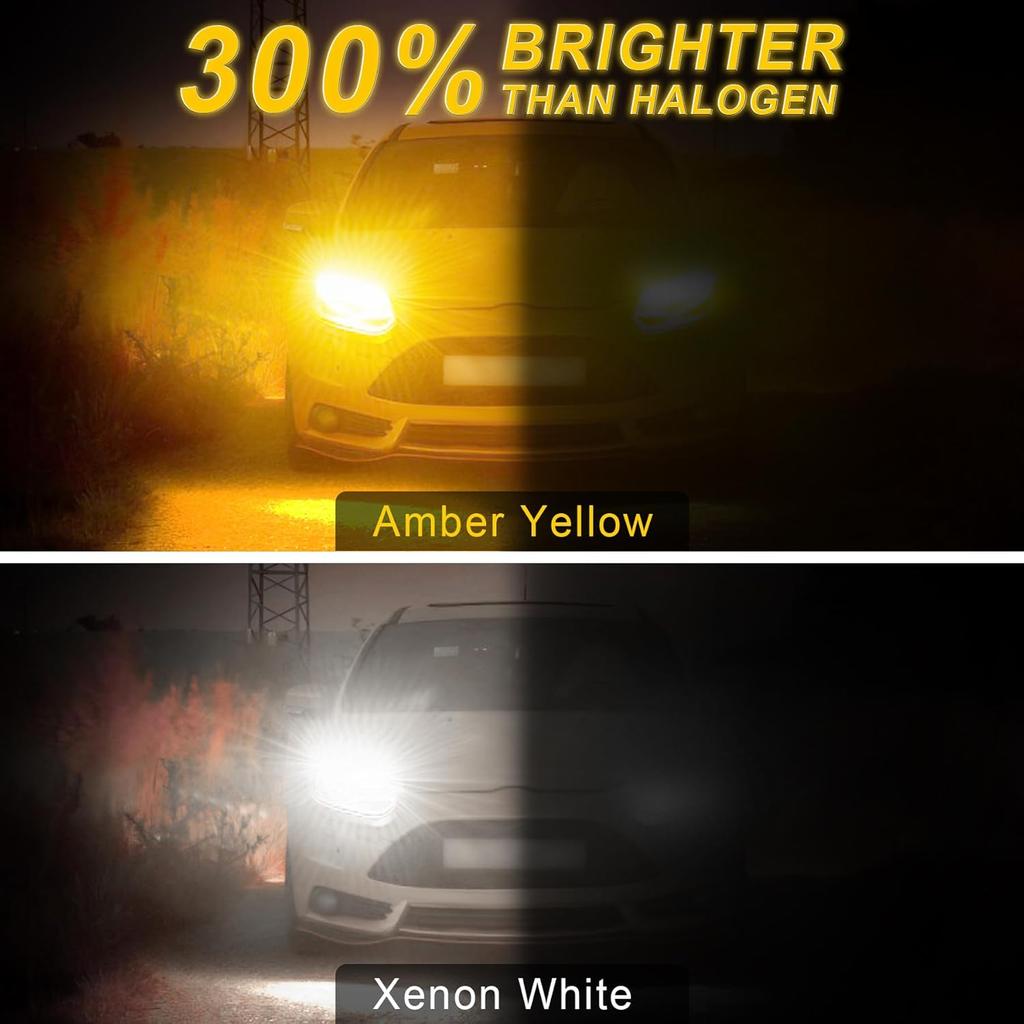 3157 LED Bulbs Super Bright 3057 3357 3457 4157 LED Replacement Light Kit Set for Car Switchback Daytime Running Turn Signal Blinker Lights, Pack of