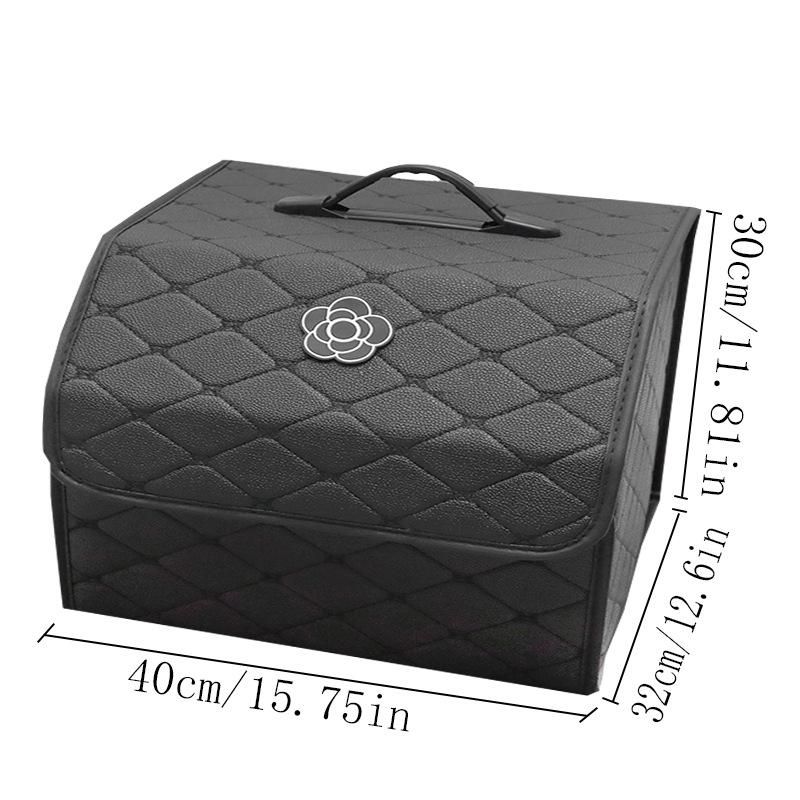Leather Folding Multi-Functional Car Trunk Organizer Box