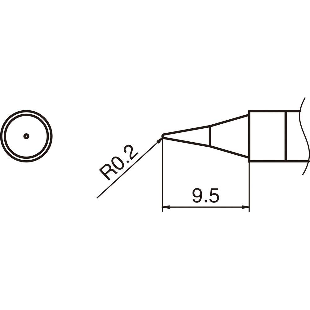 

HAKKO Soldering Tip, Type I, T36-I