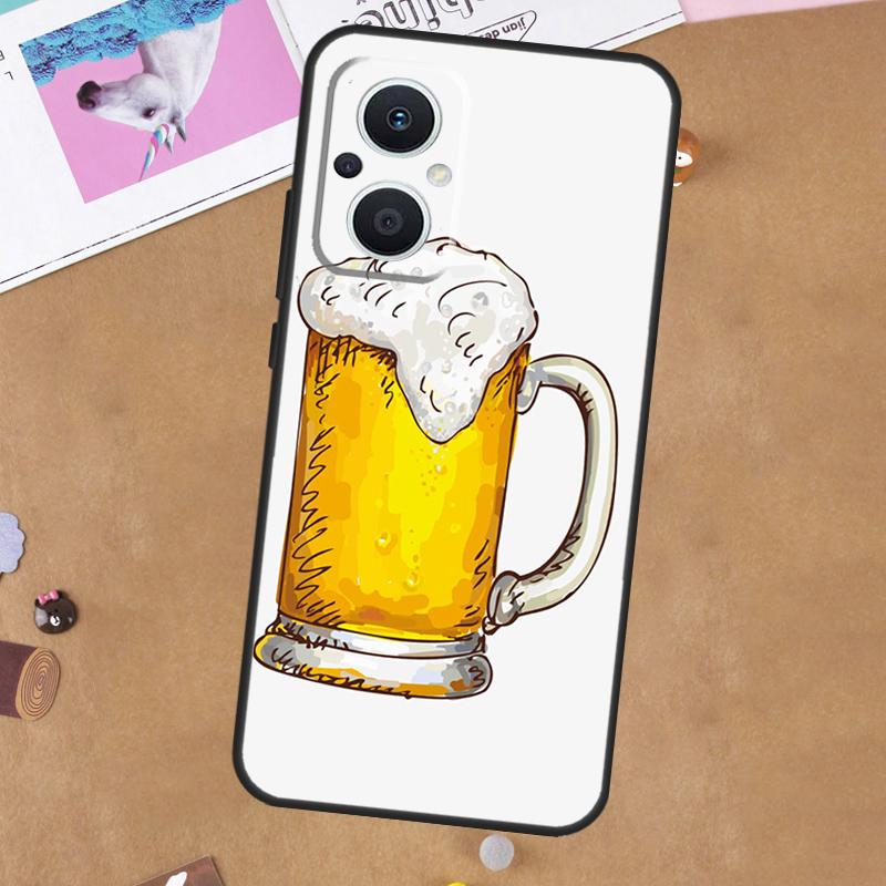 Beer Cup For OPPO Reno 7 8 Lite 10 11 12 13 14 Pro 8T 11F 12F 13F 14F OPPO Find X8 X5 X6 X9 Pro Case