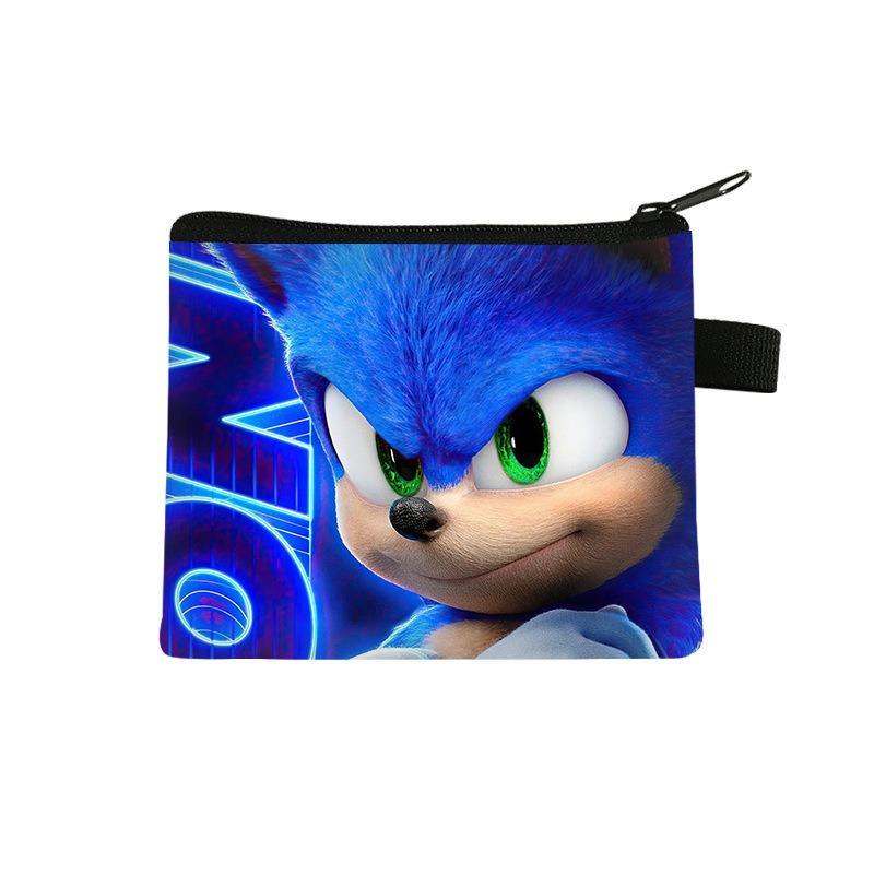 New Sonic Children's Change Bag Mini Bag Key Coin Headphone Bag Cute Cartoon Polyester Wallet