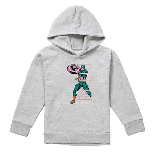 Captain America Childrens/Kids Emerge Heather Pull Over Hoodie