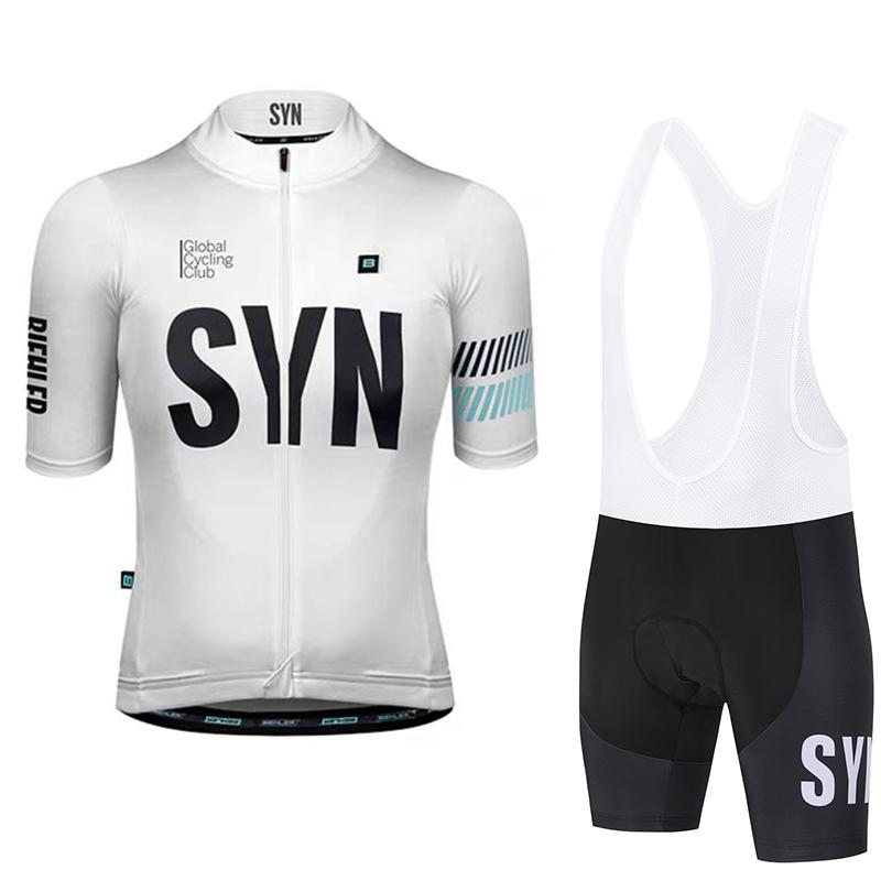 Black Cycling Jersey Men's Cycling Bib Summer Cycling Sportswear Set Polyester Fiber Cycling Short Top Cycling Shorts