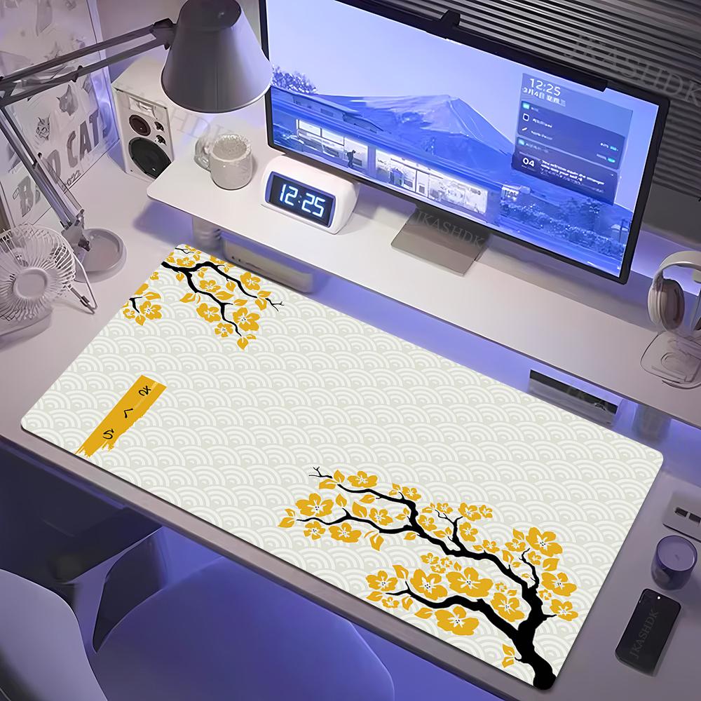 Große Gaming-Mauspads Sakura-Mauspad Computer-Mauspad x Lila und Weiß Maismatte Schreibtischunterlagen PC-Tastaturmatten Tischmatte
