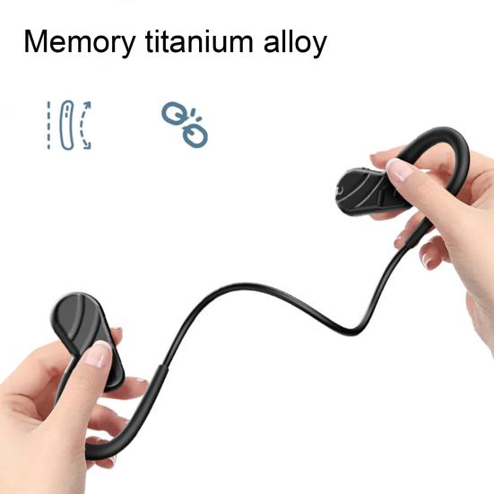 A01 Bluetooth-compatible Earphone Ear Hook Bone Conduction Built-in 16G Memory Wireless Sports Headphone for Mobile Phone