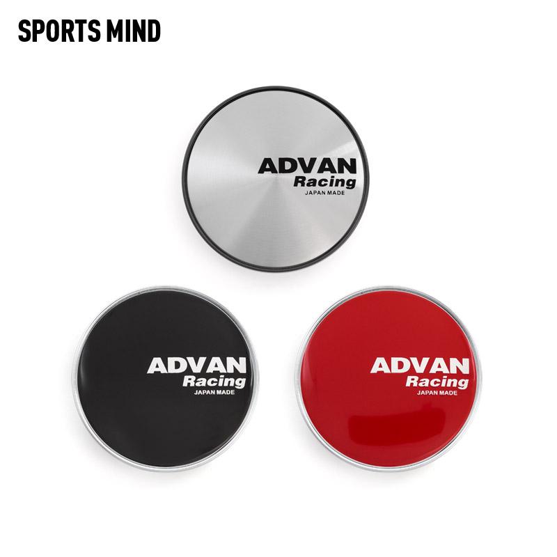 4PCS/lot 6 COLORS 68MM ADVAN RACING Car Wheel Center Hub Caps Car Refitted Emblem Logo Dust-Proof Cover