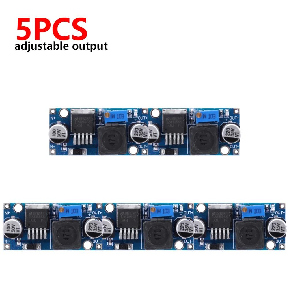 2-8PCS LM2596 Step-down Power Supply Module 3A 3.2V-46V DC To DC Voltage Regulator Module Buck Converter Power Supply Modules
