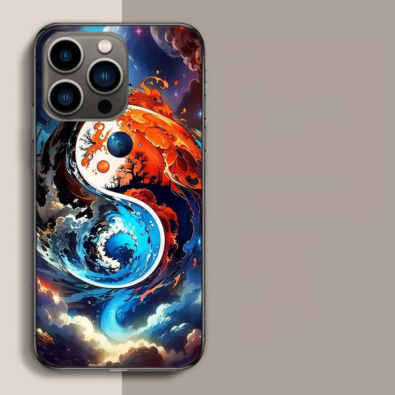 Balance of Elements The Eternal Yin-Yang Phone Case For Iphone 17 Air 15 Pro 14 Plus 16 Pro Max 12 13 Mini 11 16E X XS Cover Cut