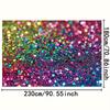 Sfondo Fotográfico Glitter Arcobaleno 2D Scintillio Colorato Sfondo per Feste