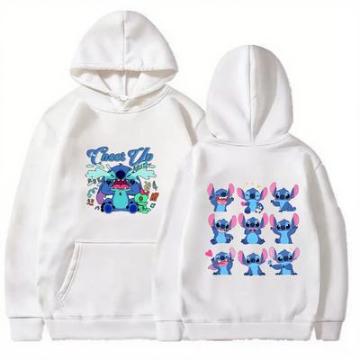 2025 Neue Disney Serie Stitch Kinder Kapuzenpullover für Herren Damen - Lässiges Oberteil mit Cartoon-Print - Herbst Winter Kleidung