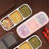 3Compartment Leak Proof Stainless Steel Snack Containers with Lid Small Food Lunch Box for Travel Picnic Camping