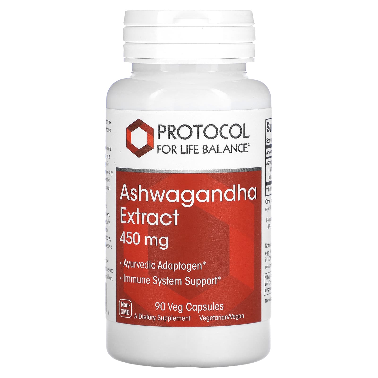 

Protocol for Life Balance, Ashwagandha Extract, 450mg, 90 Veggie Capsules