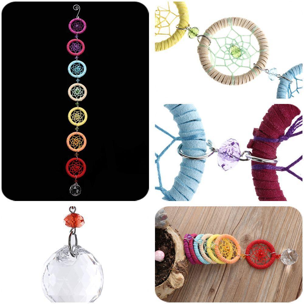 

20,86 дюймов домашний декор красивый автомобиль для йоги украшения Ловец снов красочная маленькая петля чакра Муладхара