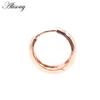 Alisouy 2pcs Copper Alloy Cute Curve Polishing Small Circle Round Hoop Earrings For Women Men Ear Cuff Brincos Hinged Jewelry