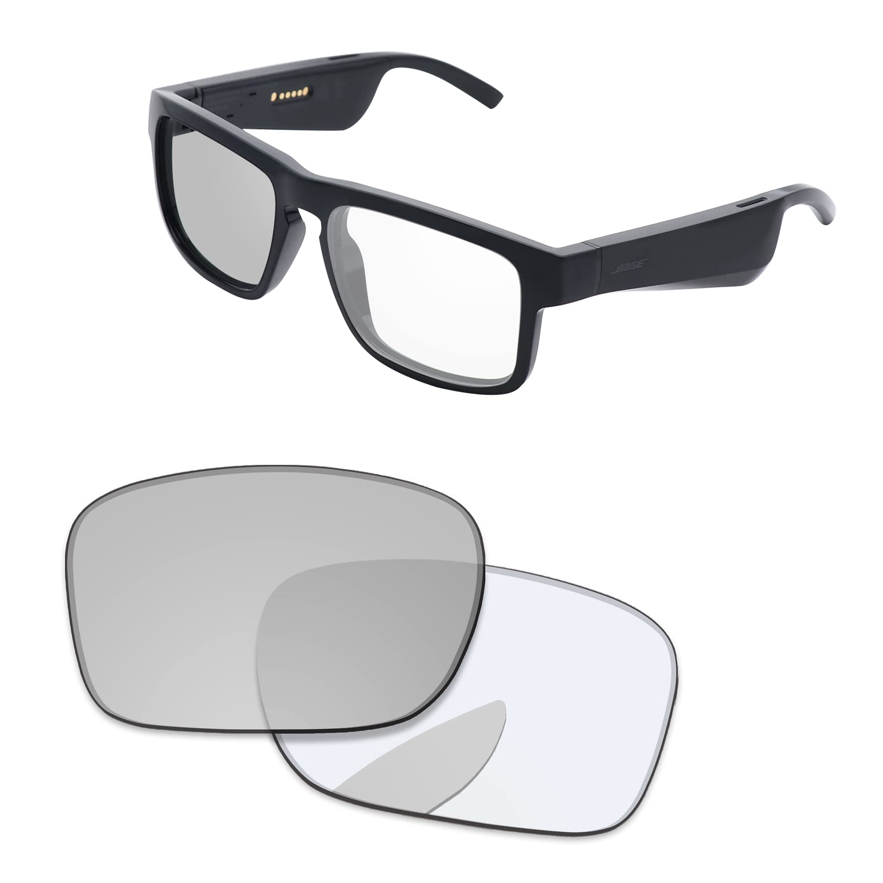 

PapaViva Pro+ Photochromic Replacement Lenses for Bose Tenor, Clear