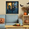 Zombie Horror Halloween Fake Window Pattern Wall Pasting Decorative Sticker