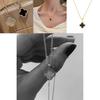 Fashionable Four-leaf Clover Sweater Chain For Women Alloy Material Geometric Design