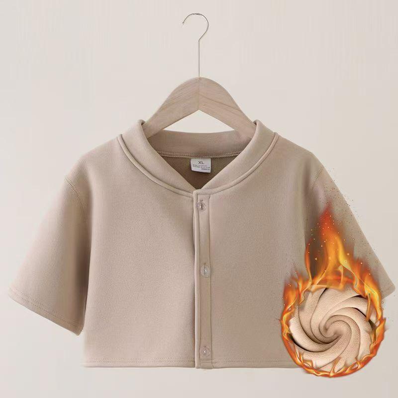 Velvet Maternity Cardigan: Shoulder & Waist Protection, Short Sleeve, Warm Sleepwear for Autumn & Winter