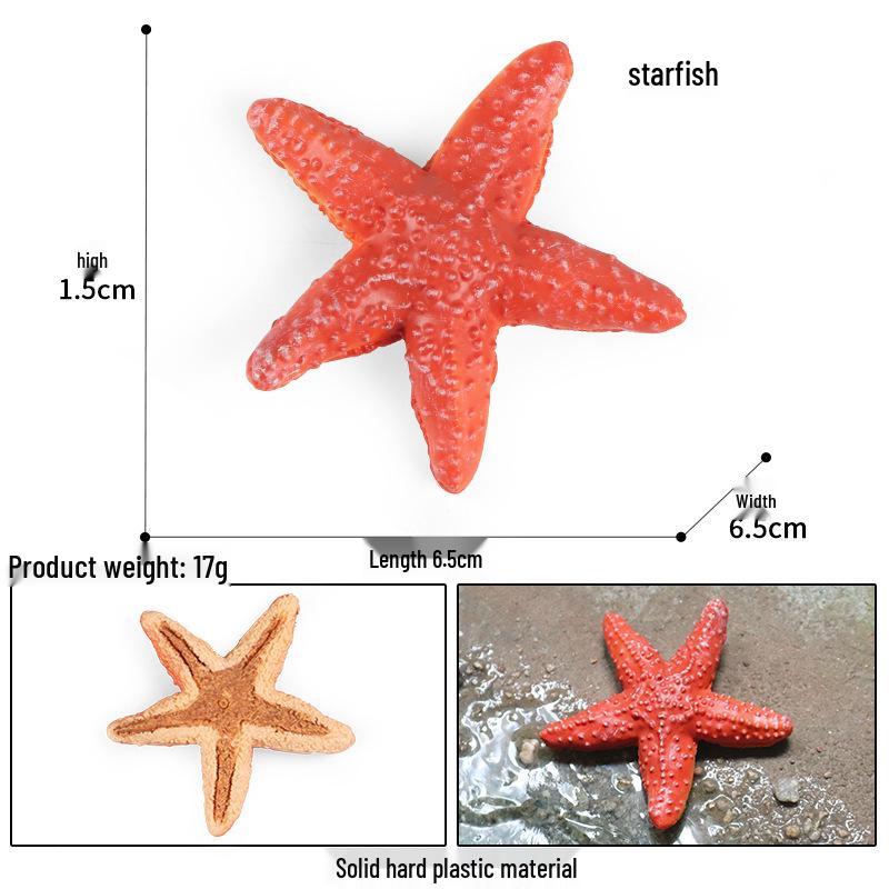 Solid Cross Water Drop Fish Simulation Toy Model - Bobo Sea Creature Ornament