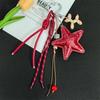 Korean Five-Pointed Star Luxury Keychain Charm