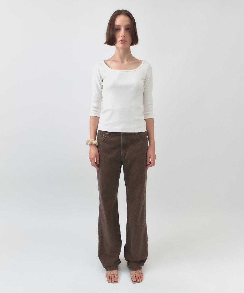Simeteuligpeosenteu Feminine 2-Way Top / White