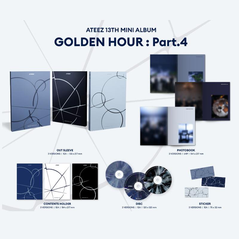 ATEEZ – ZŁOTA GODZINA : Część 4 (13. Minialbum) [Wersja Pamiętnikowa] + Karta Fotograficzna z Pre-Order (Członek Wybieralny)