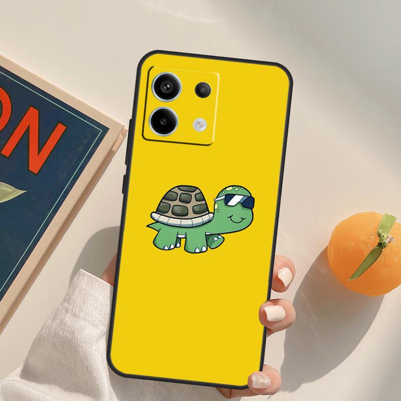 Cartoon Turtle Funda For Xiaomi Redmi Note 9 10 11 12 13 14 Pro 9S 10S 11S 12S Redmi 13C 10C 12C 14C Case