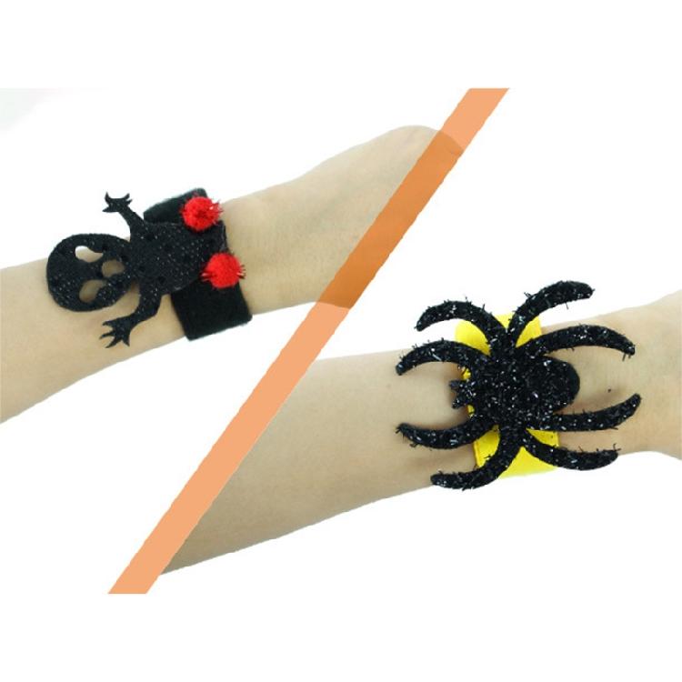 Bracelets Claquants Rétro Cadeaux de Fête avec Motif Varié Design Fantôme Citrouille