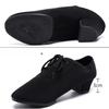 Women's Dance Shoes Black Modern Ballroom Salsa Shoes Adult Tango and Ballroom Sneakers