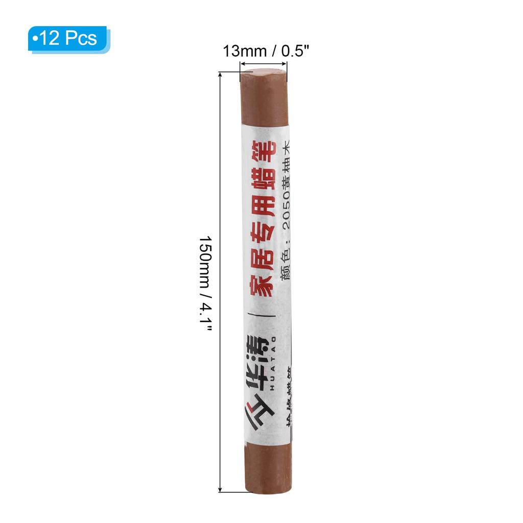 PATIKIL Furniture Repair Wax Wood Filler Sticks for Crayons, 12-Pack, Scratches, Holes, Tables, etc.