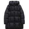 Winter Womens Fashion Hooded Long Sleeves Coat Thickened Warm Korean Style Down Jacket